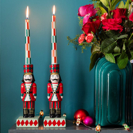 Pair of Nutcracker Candle Holders