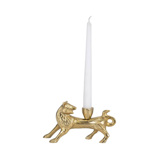 Gold Fox Candleholder