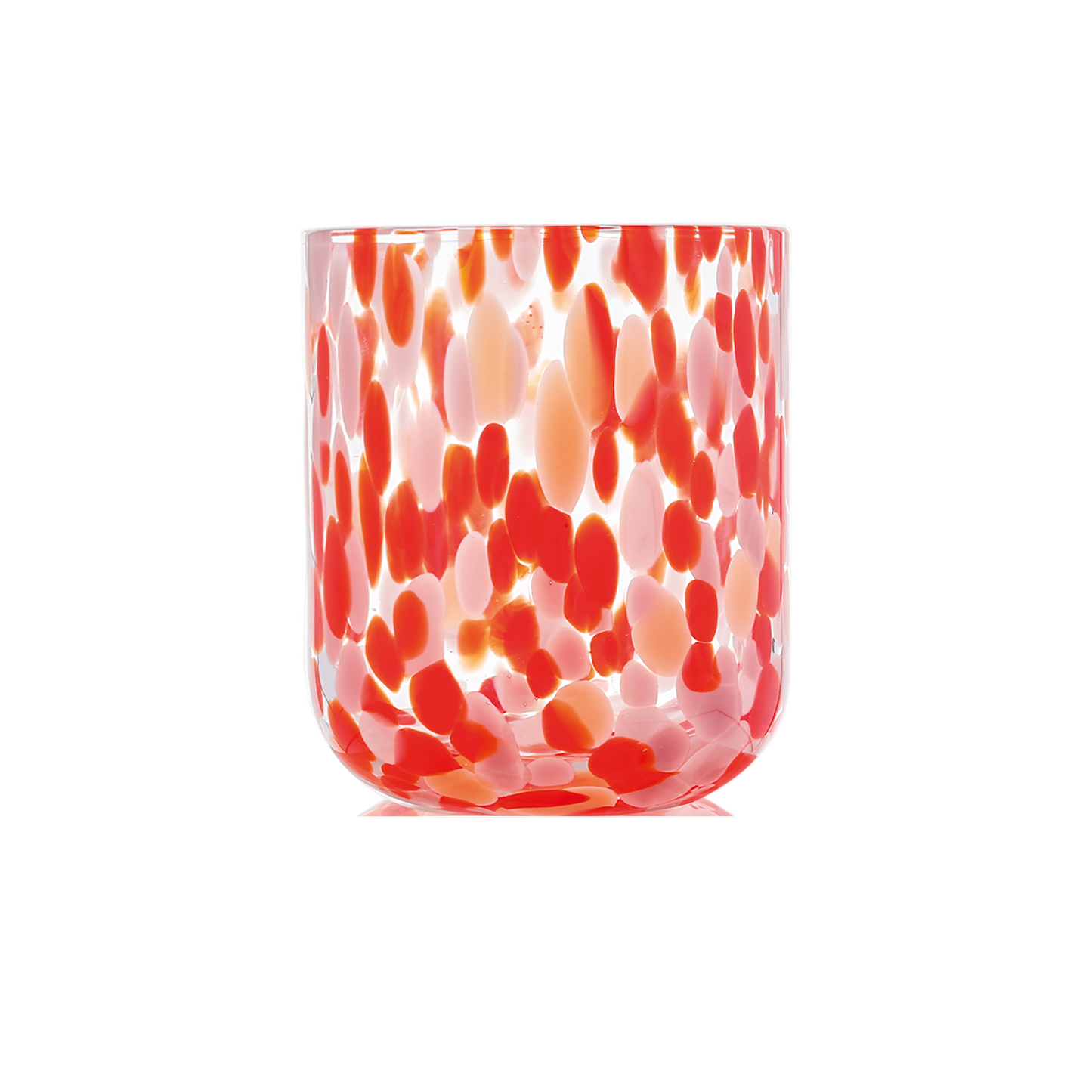 Pink & Red Speckled Tumbler