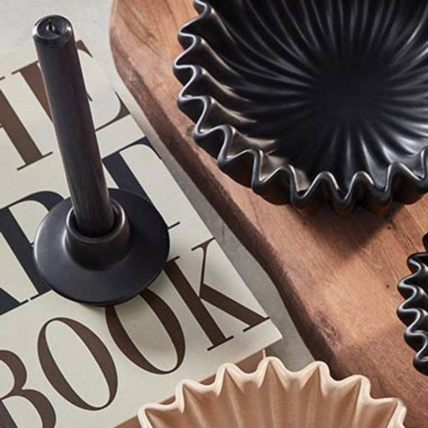 Mini Black Dolomite Candle Holder