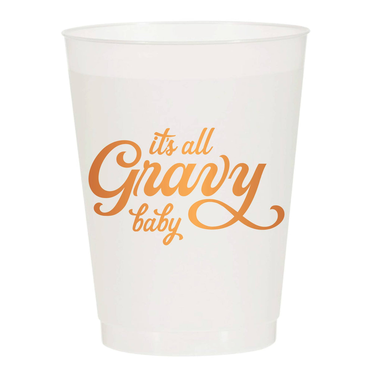 It's All Gravy Baby Thanksgiving Frosted Cups - Pack of 6
