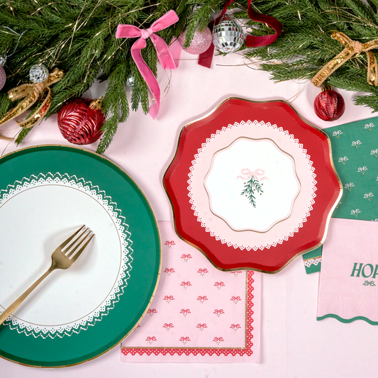 Coquette Christmas Bows Napkins