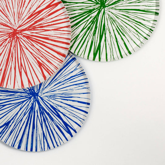 Blue Radiance Paper Dinner Plates