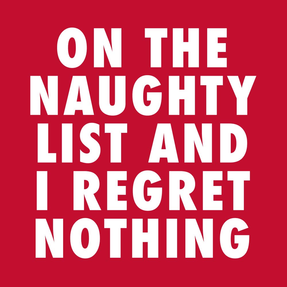 Naughty List Cocktail Napkins