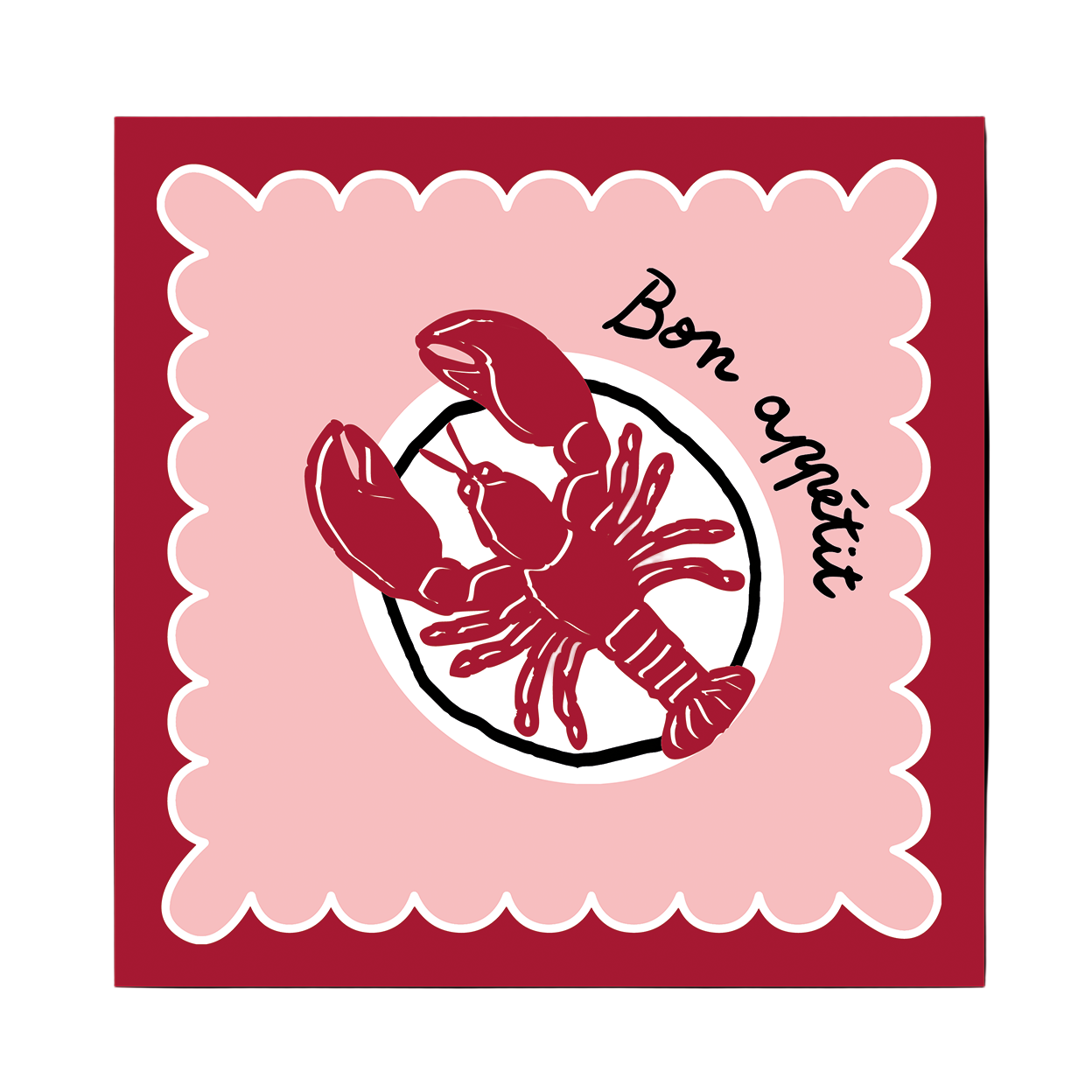 Red Lobster Paper Luncheon Napkin