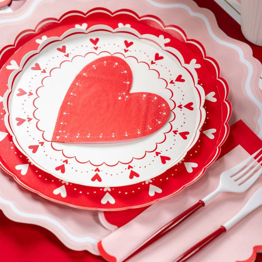 From the Heart Paper Dinner Plates
