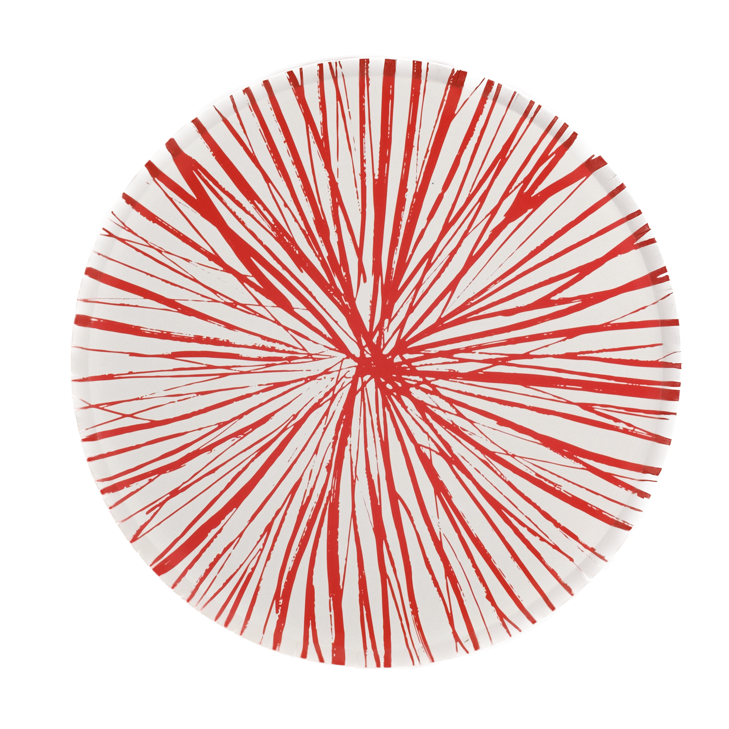 Red Radiance Paper Dinner Plates