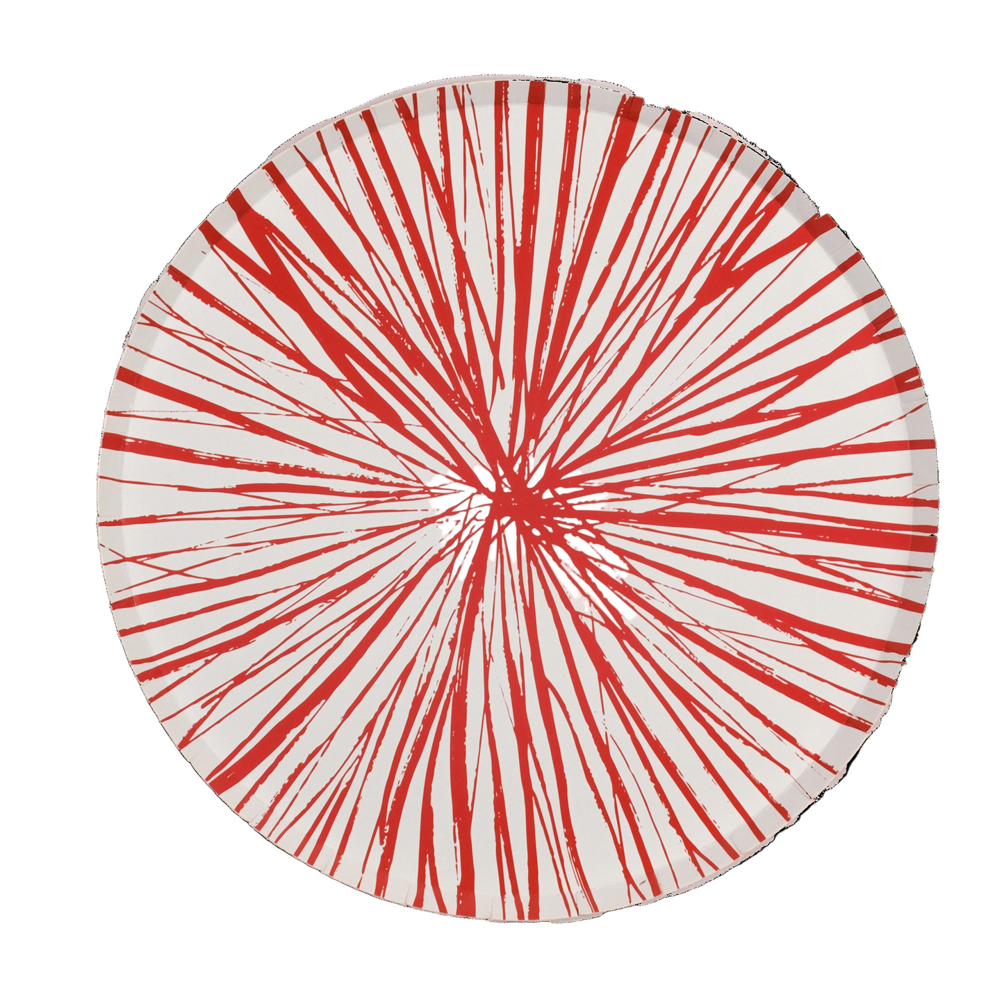 Red Radiance Paper Dinner Plates