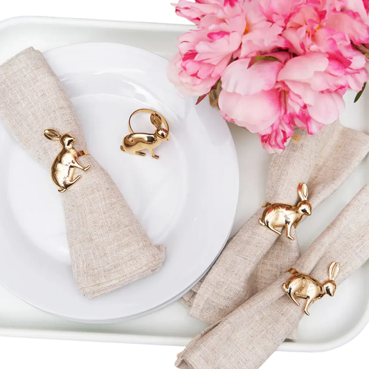 Easter Bunny Napkin Rings - Set of 4