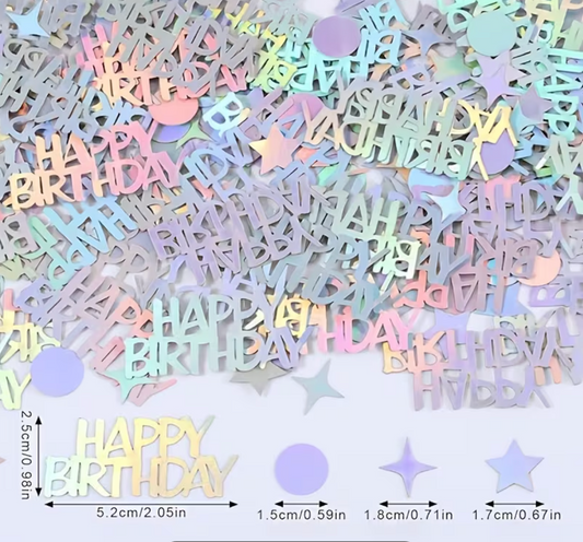 Happy Birthday Table Scatter