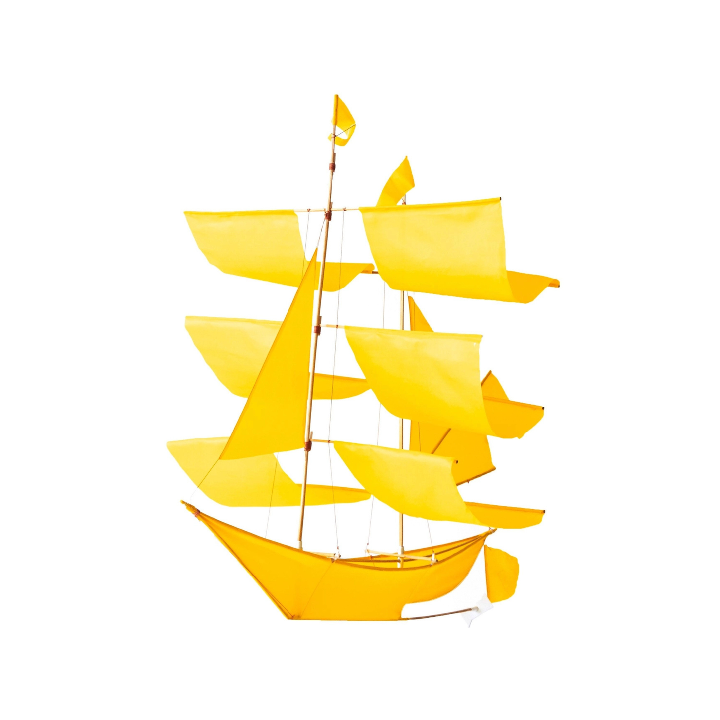 Yellow Sailing Ship Kite