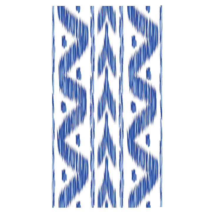 Blue Ikat Paper Napkin/ Guest Towel