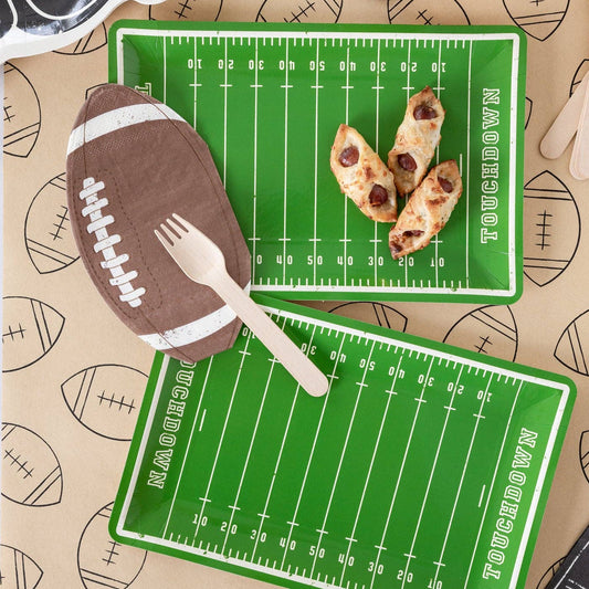 Football Field Paper Plate