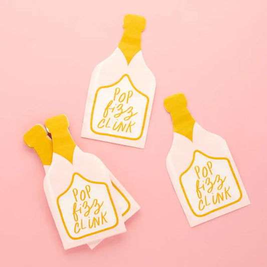 Champagne Bottle Cocktail Napkin