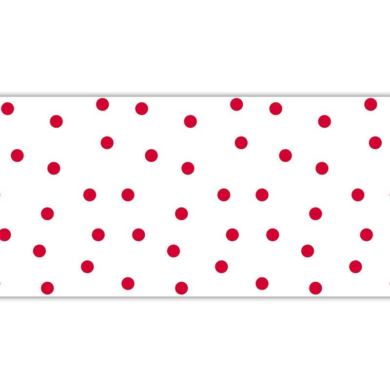 Red Dot Paper Table Runner