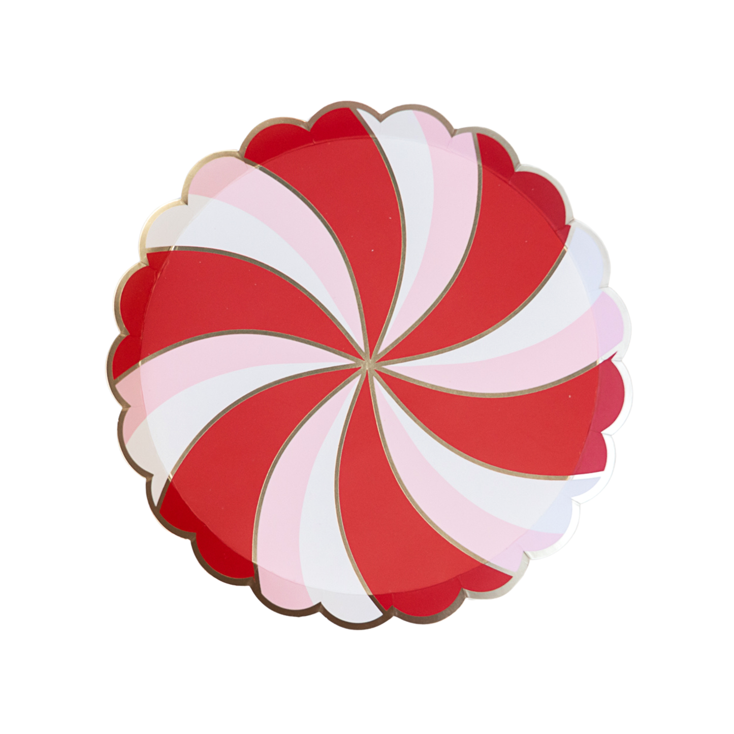 Peppermint Paper Dessert Plates