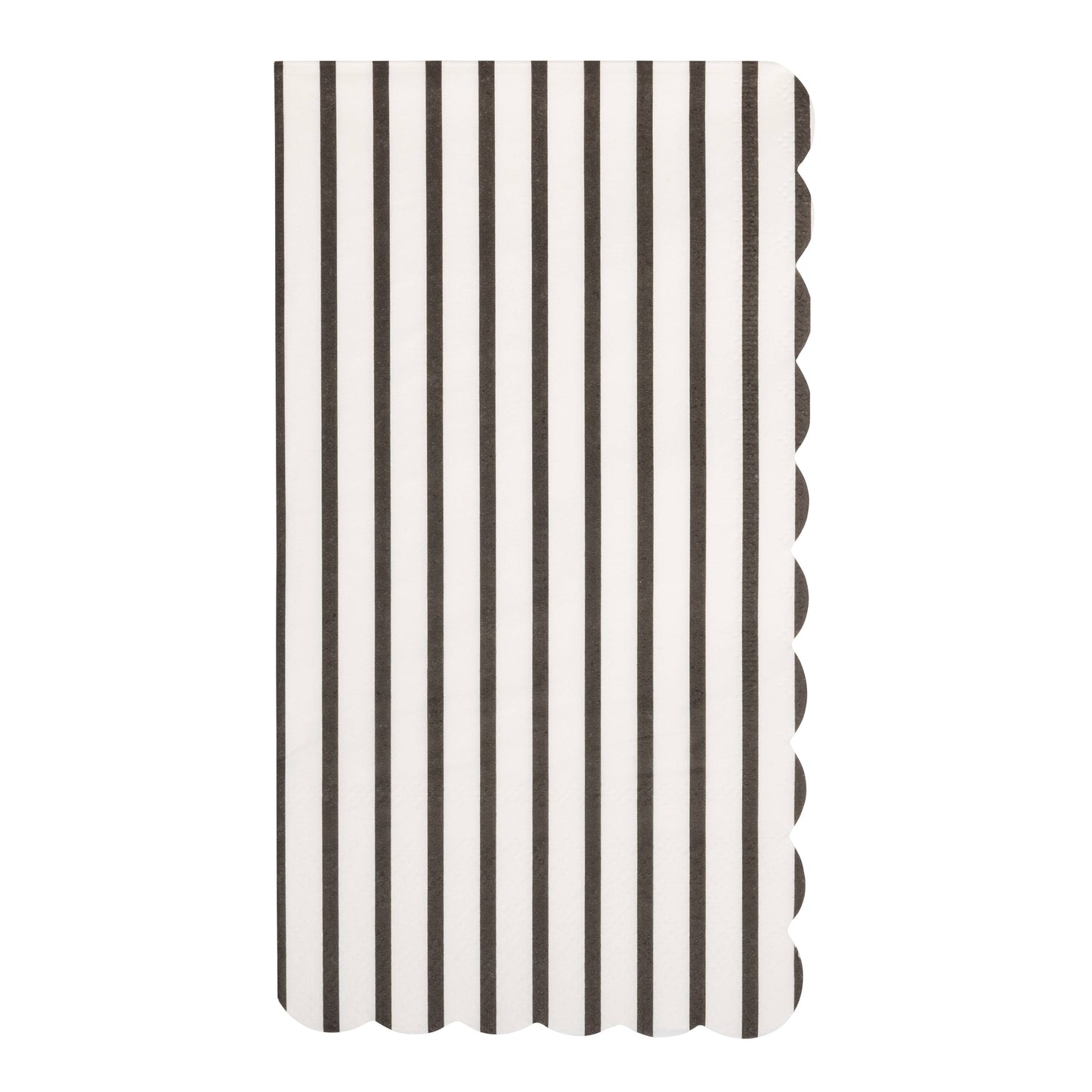 Black Striped Paper Dinner Napkin