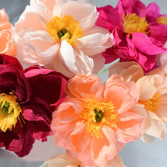 Handmade Pink Paper Peony