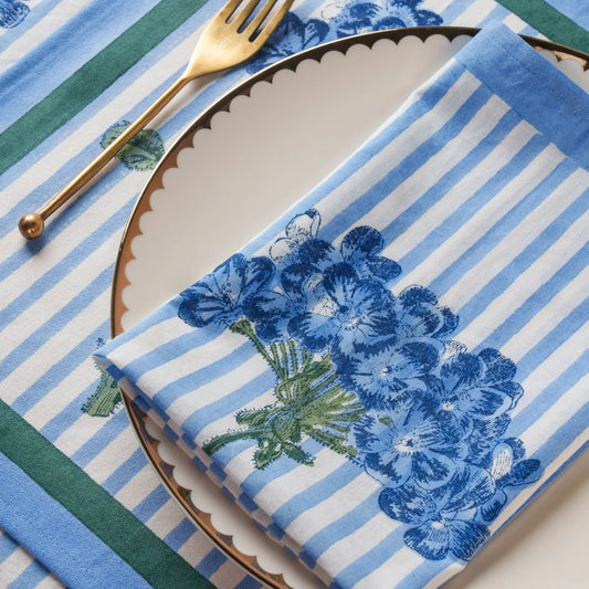 Blue Hydrangea Napkin