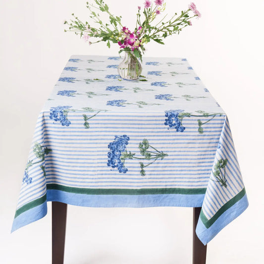 Blue Hydrangea Tablecloth