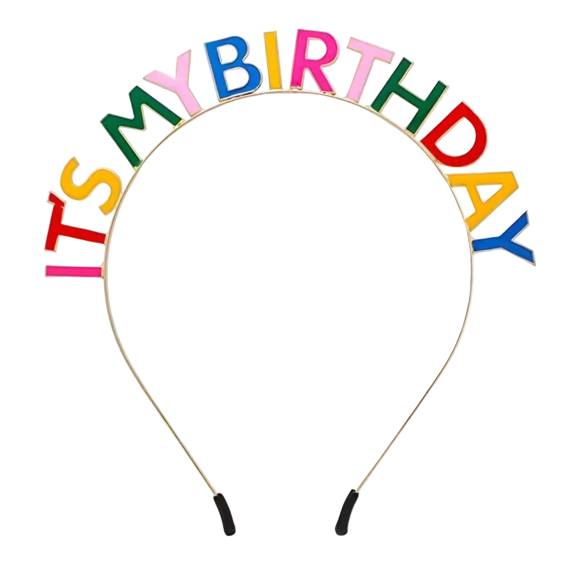 'It's My Birthday' headband multicolor