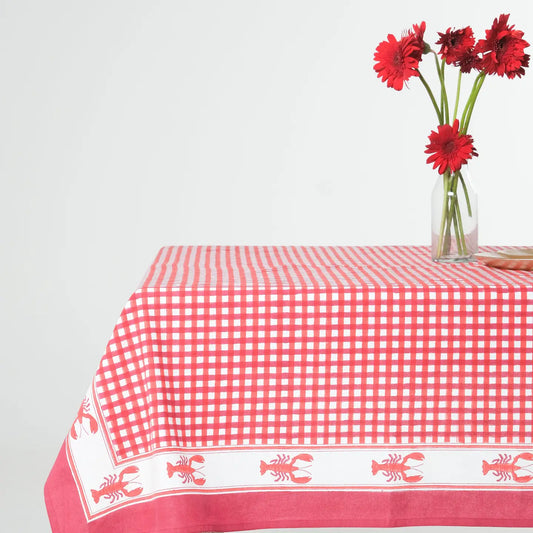 Handprinted Lobster Tablecloth