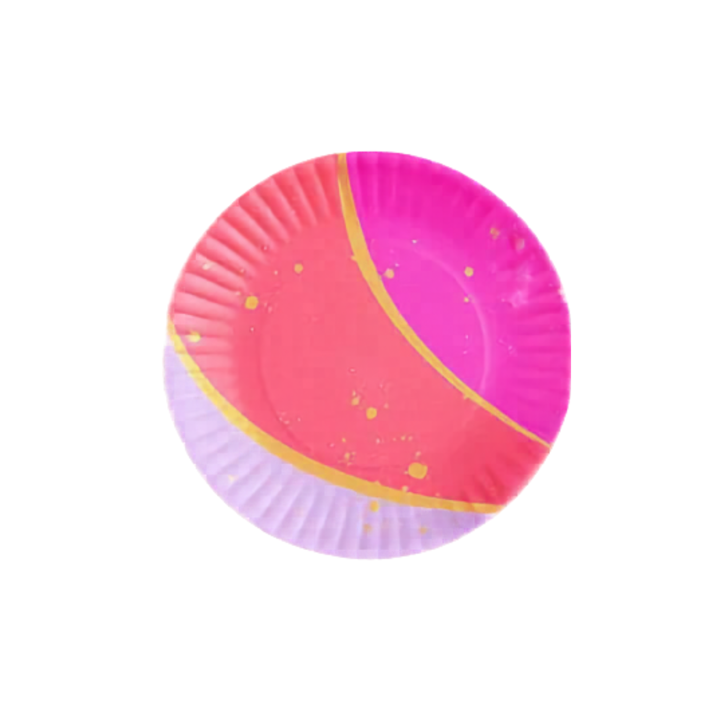 Small Neon Pastel Melamine Plates - Set of 4
