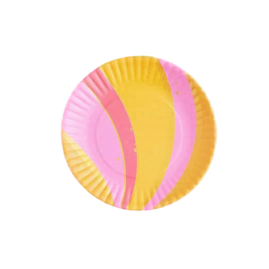 Small Neon Pastel Melamine Plates - Set of 4