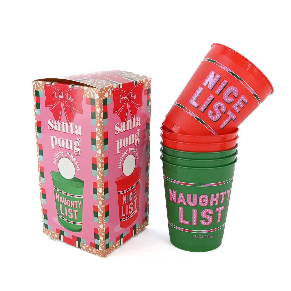 Naughty vs. Nice Holiday Party Pong Set