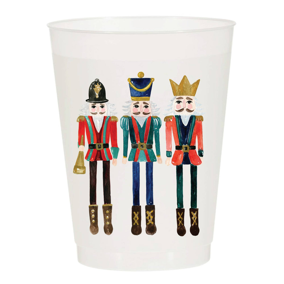 Nutcracker Bell Frosted Cups - Pack of 6