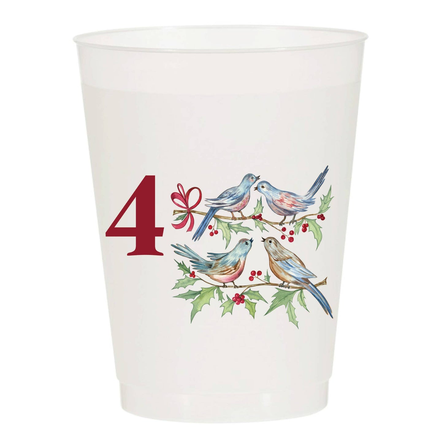 12 Days of Christmas Frosted Cups - Set of 12