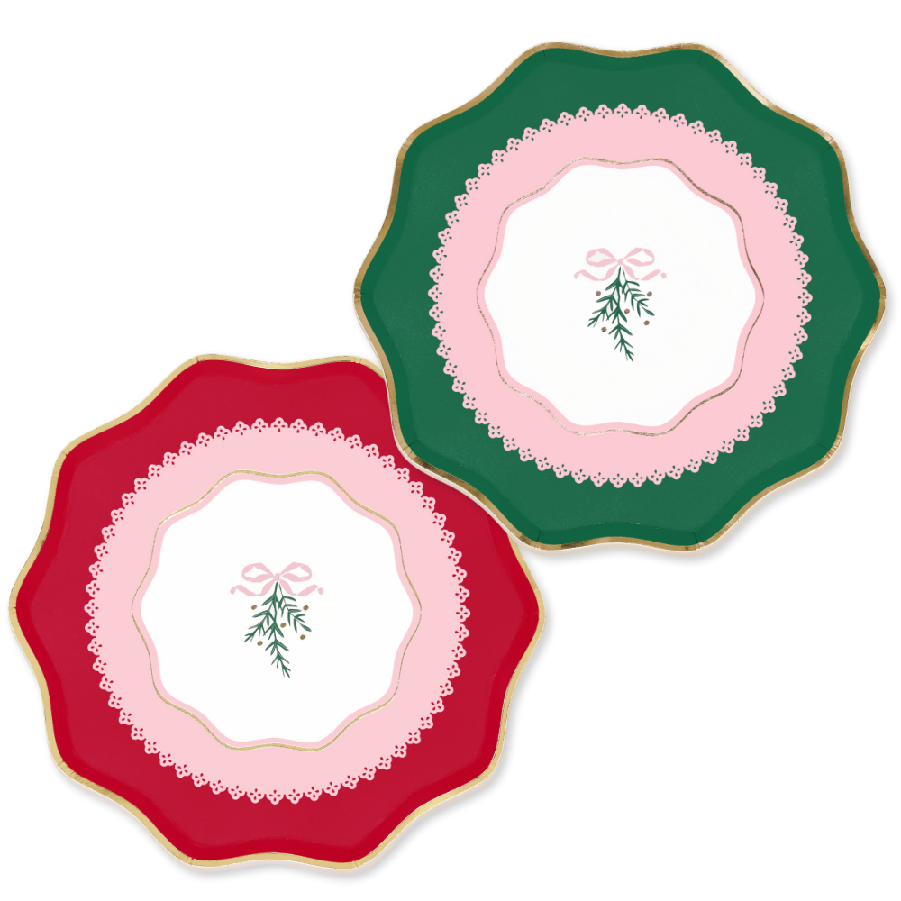 Coquette Christmas Dessert Plates