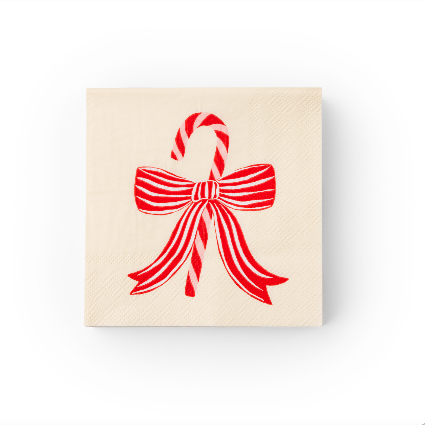 Candy Cane Bow Cocktail Napkins