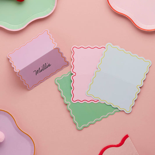Wavy Edge Place Cards