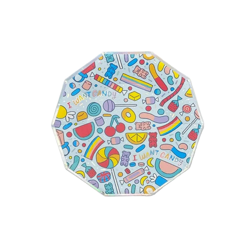 I Want Candy Small Paper Plates