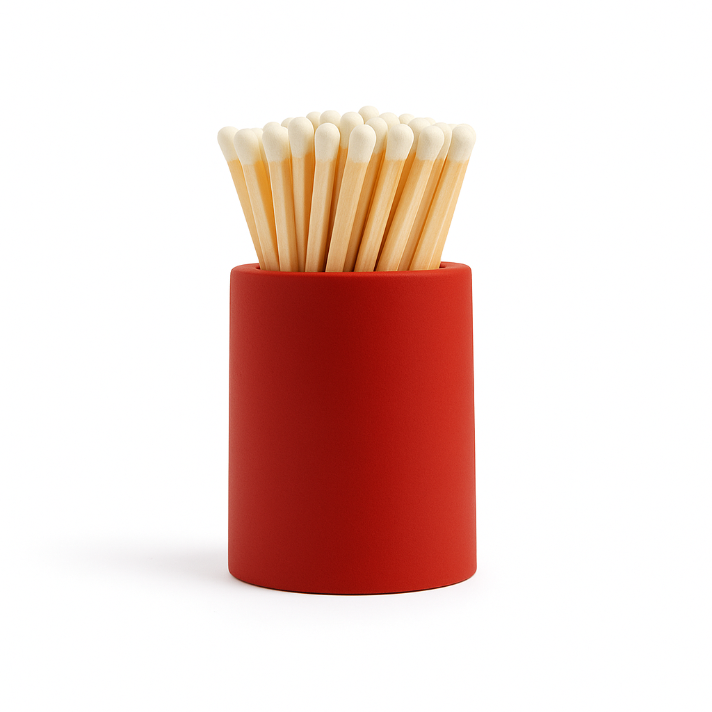 Red Round Match Strike