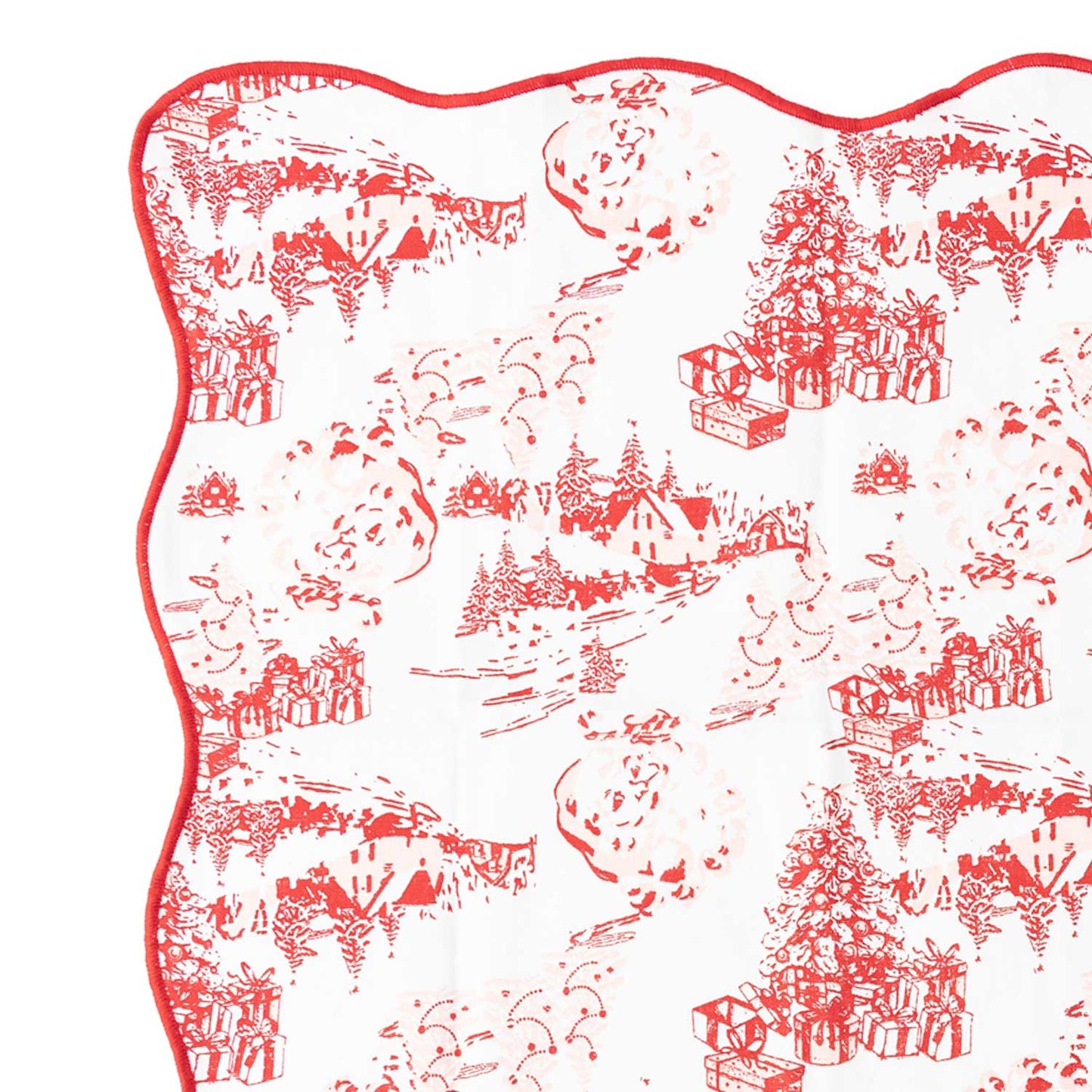 Santa Toile Cloth Dinner Napkin