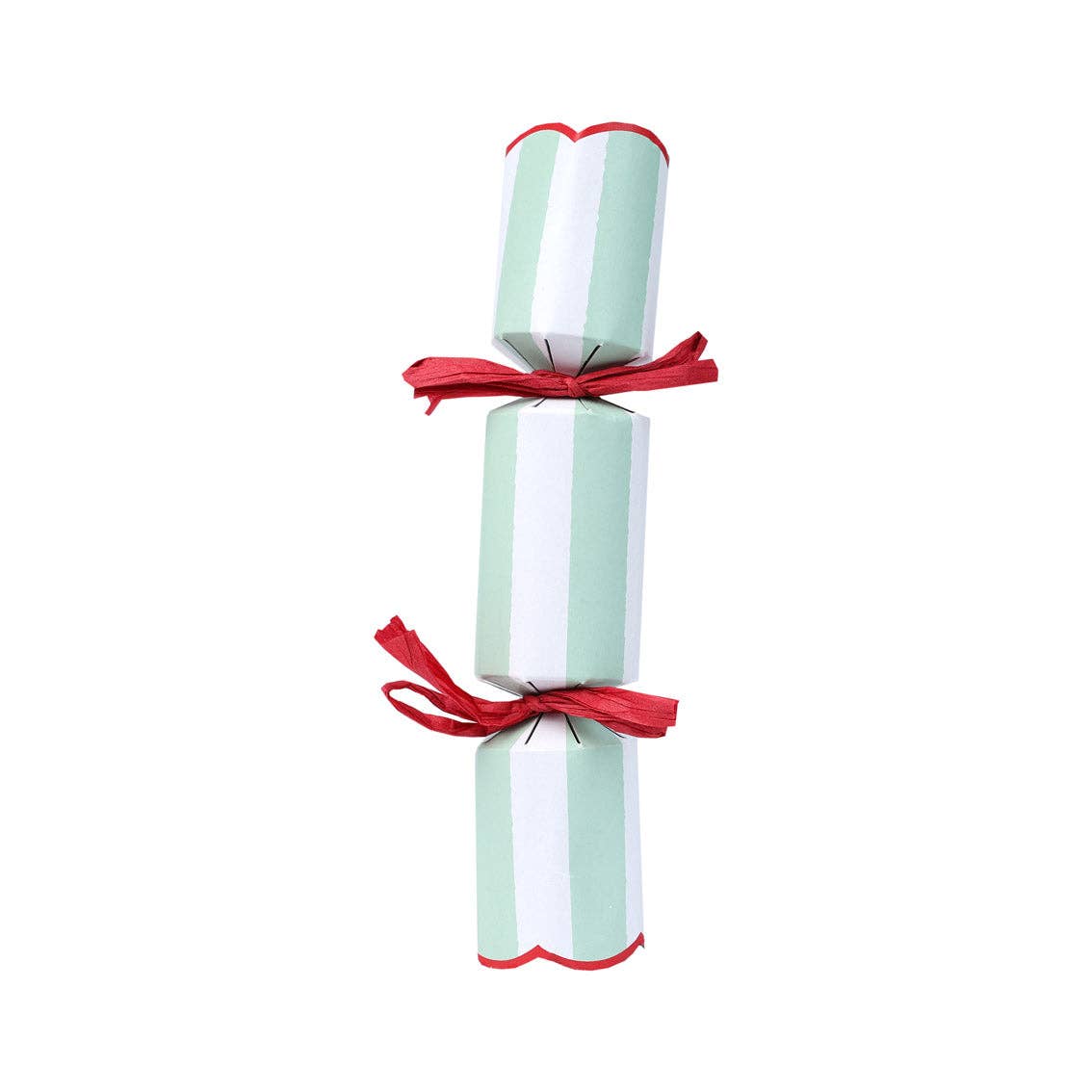 Red & Green Striped Mini Christmas Crackers