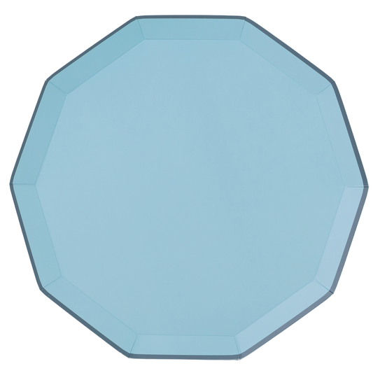 Sky Blue Paper Dinner Plates