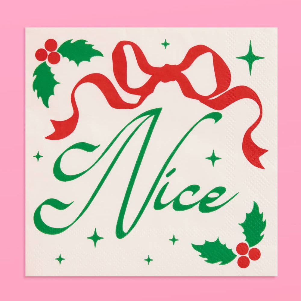 Naughty & Nice Cocktail Napkins