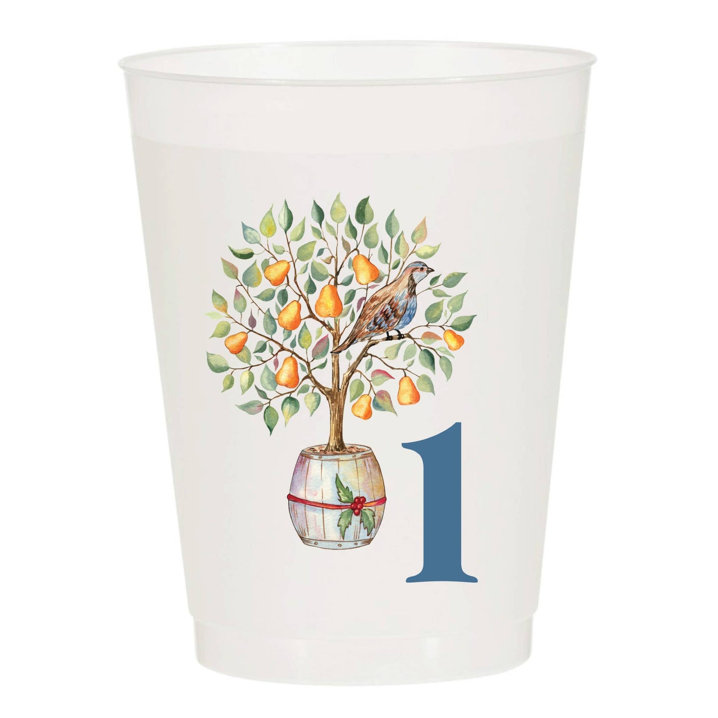 12 Days of Christmas Frosted Cups - Set of 12
