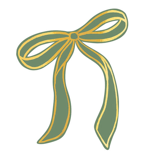 Green Bow Place Cards