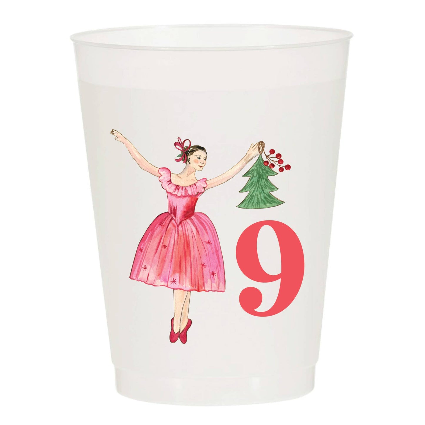 12 Days of Christmas Frosted Cups - Set of 12