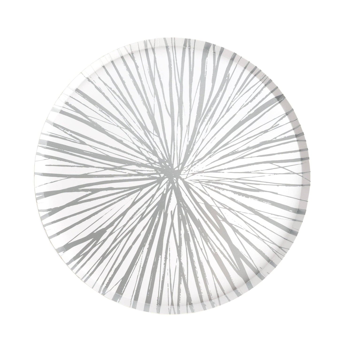 Silver Radiance Dinner Paper Plates