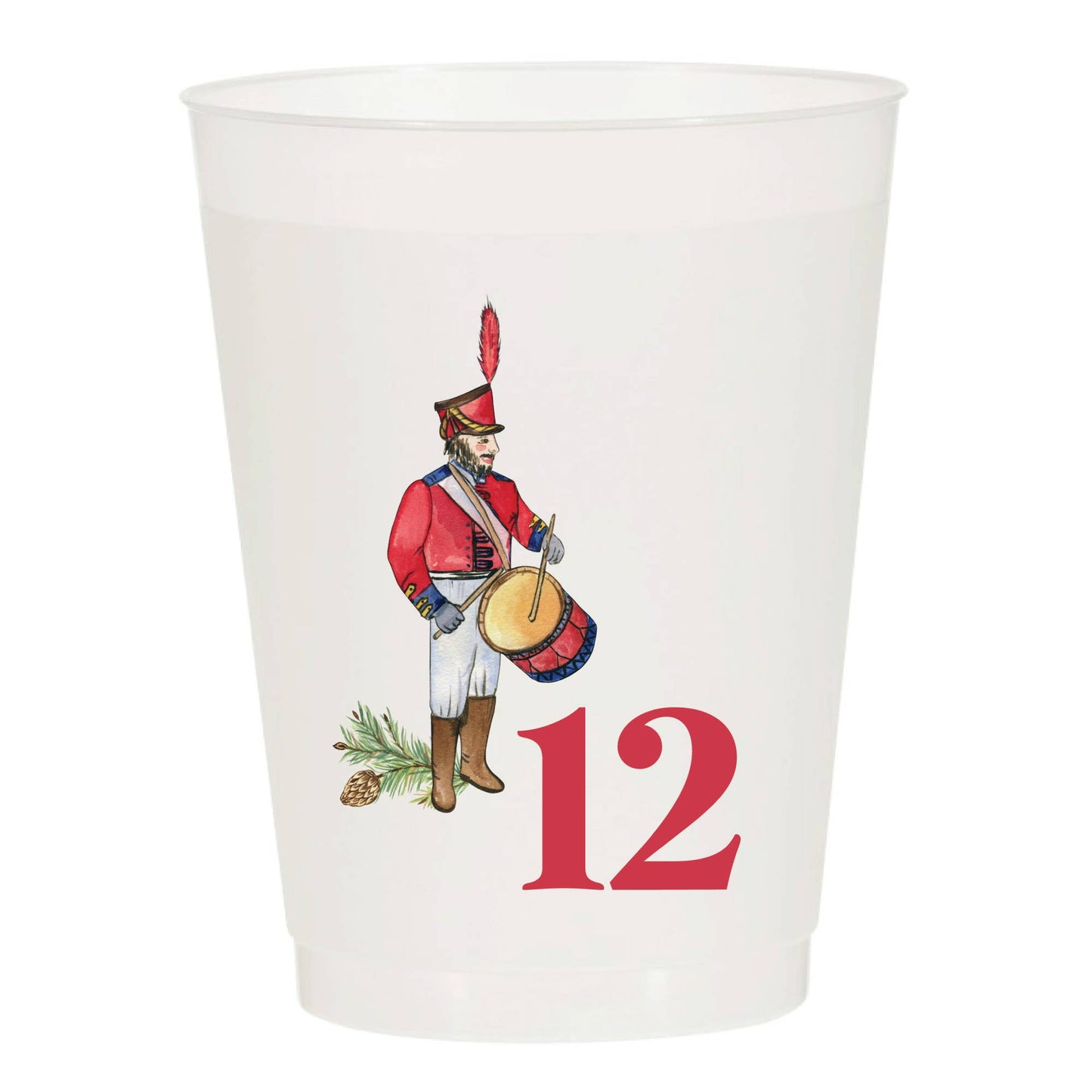 12 Days of Christmas Frosted Cups - Set of 12