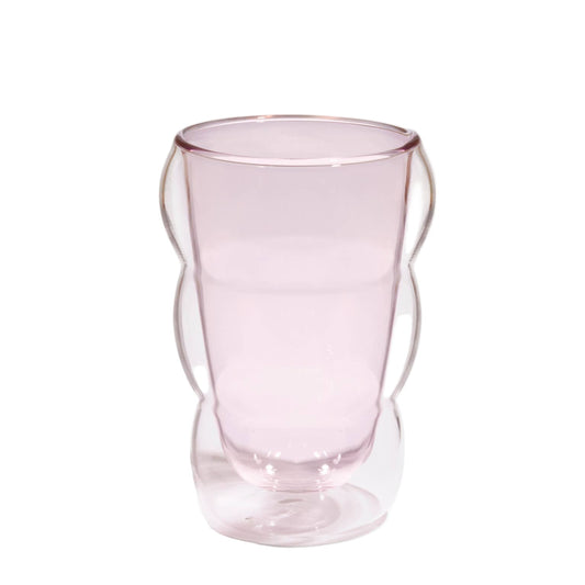 Pink Double Wall Wavy Cup