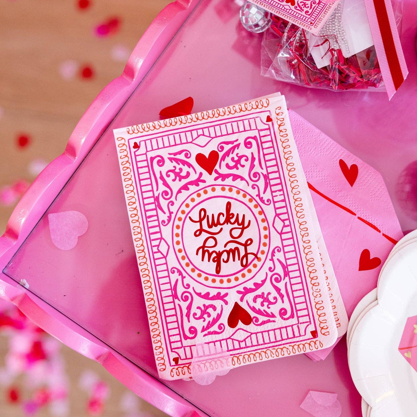 Lucky Playing Card Napkin
