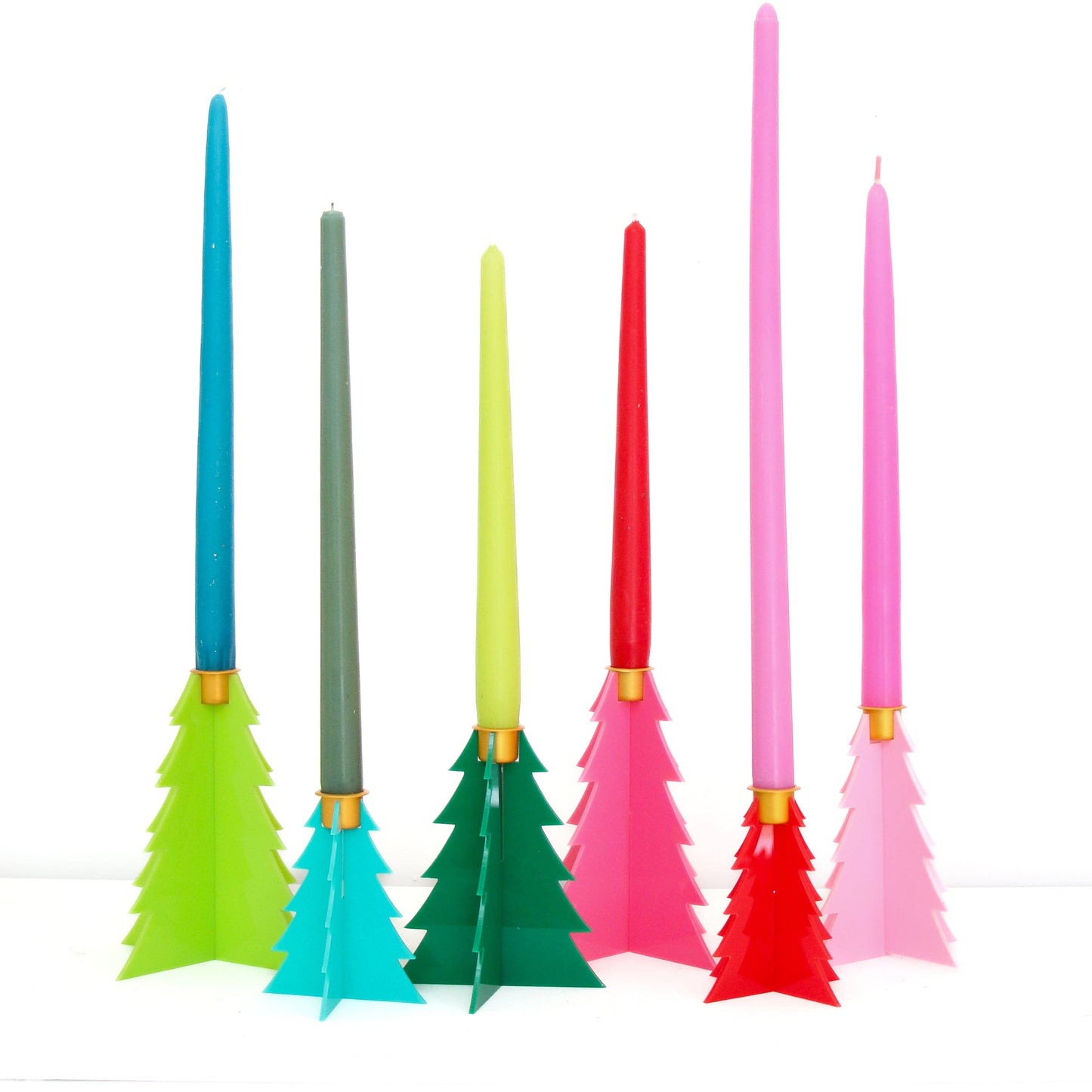 Acrylic Tree Candleholders