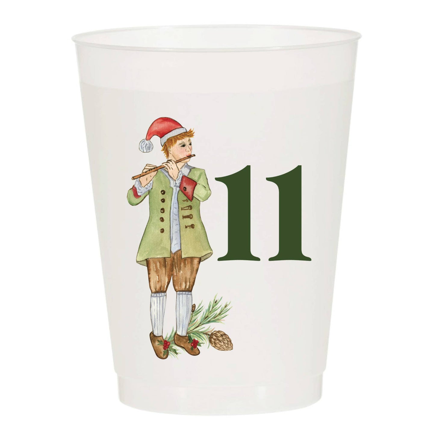 12 Days of Christmas Frosted Cups - Set of 12