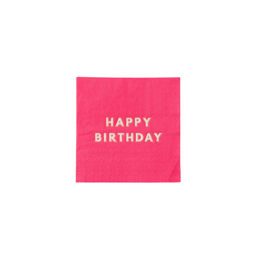 Happy Birthday Cocktail Napkins